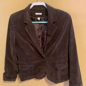 Dress barn corduroy brown women’s blazer, size large